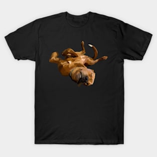 brown dog sleeping-vector art T-Shirt